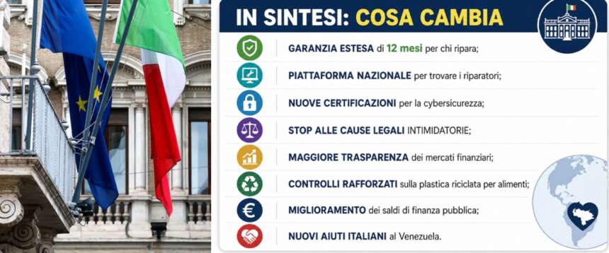 Dal diritto alla riparazione allo stop alle cause bavaglio: tutte le novità approvate dal governo Meloni