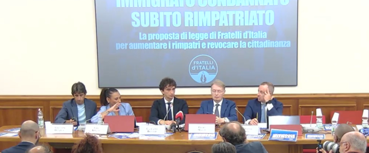 “Emigrato condannato, subito rimpatriato”: FdI presenta le nuove misure. Bignami: “Una risposta anche al sovraffollamento carcerario”
