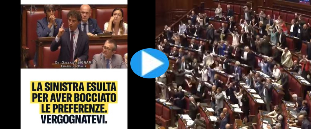 Patetica bagarre in Aula dell’opposizione, tra Schlein e Conte è tutto un abbraccio e un saltello, Bignami li asfalta: disperati e senza un leader (video)