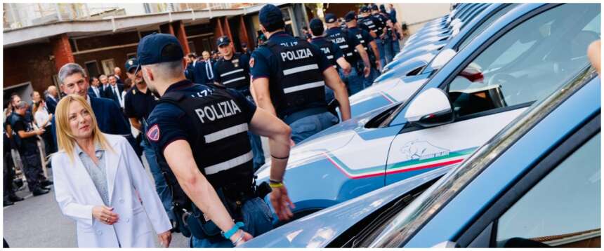 «Senza sicurezza non c’è libertà»: il grazie di Meloni agli agenti e la stoccata a chi critica il governo