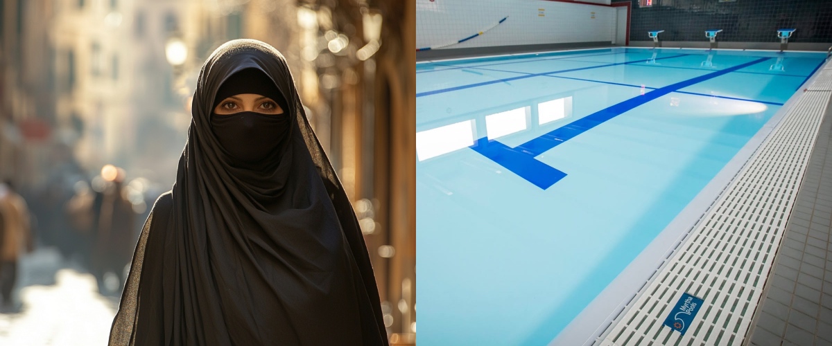 Piscina riservata alle islamiche a Roma, FdI all’attacco: “Non è inclusione”. Ma il Pd difende la decisione Piscina riservata alle islamiche a Roma, FdI all’attacco: “Non è inclusione”. Ma il Pd difende la decisione