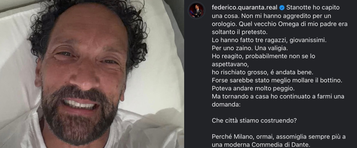 Il presentatore Rai Federico Quaranta aggredito dai maranza a Milano: “Qui sembra l’Inferno di Dante”