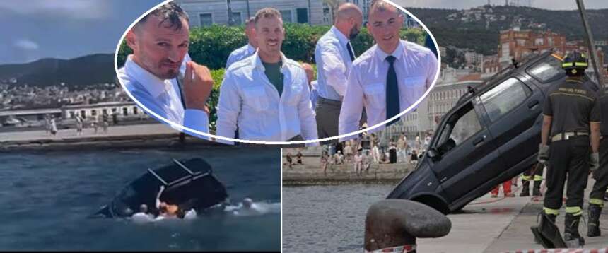 Auto in mare, giovani militari “eroi” si tuffano e salvano un uomo (video). Crosetto: “Orgoglioso di voi”