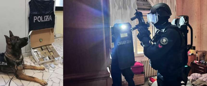 Maxi blitz anti-droga a Torino con unità cinofile e droni: 11 arresti, 200 identificati. Quasi tutti immigrati