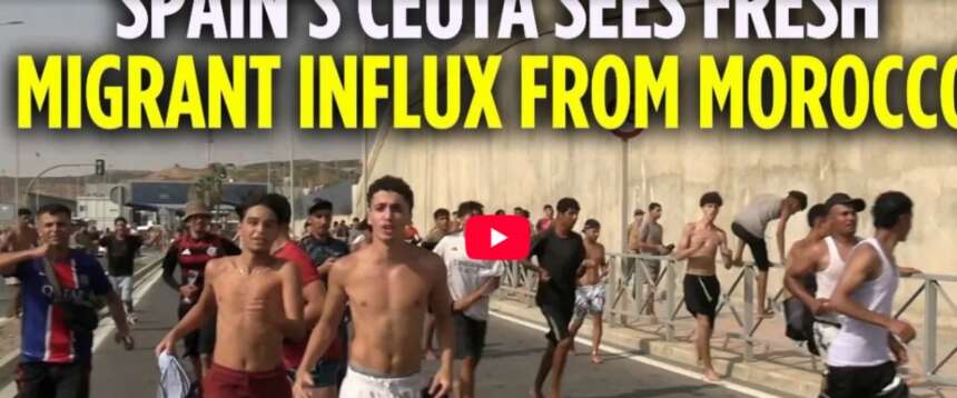 Annega il modello Sanchez, Ceuta invasa. Madrid invia l’esercito. Meloni: pronti a difendere i nostri confini, anche con la sospensione di Schengen (video)