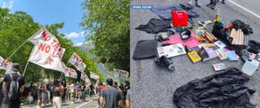 La partenza del corteo No Tav; il materiale trovato nella macchina dei tre francesi espulsi