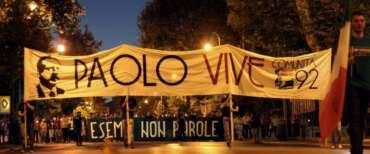 La fiaccolata per Paolo Borsellino a Palermo
