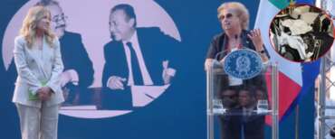 Meloni a Palermo svela la croma di Falcone: “Un’emozione tagliente, lo Stato non arretra di un solo passo di fronte alla mafia” (video)