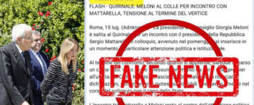 “Meloni al Quirinale”. La fake news corre nelle chat dei politici e illude la sinistra. Adnkronos denuncia