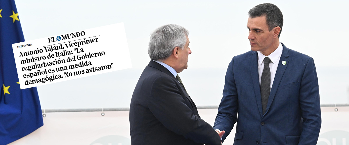 l8217italia attacca la spagna sulla maxi sanatoria di migranti l8217ira di tajani c8217232 il rischio che vengano da noi da Secoloditalia.it l8217italia attacca la spagna sulla maxi sanatoria di migranti l8217ira di tajani c8217232 il rischio che vengano da noi