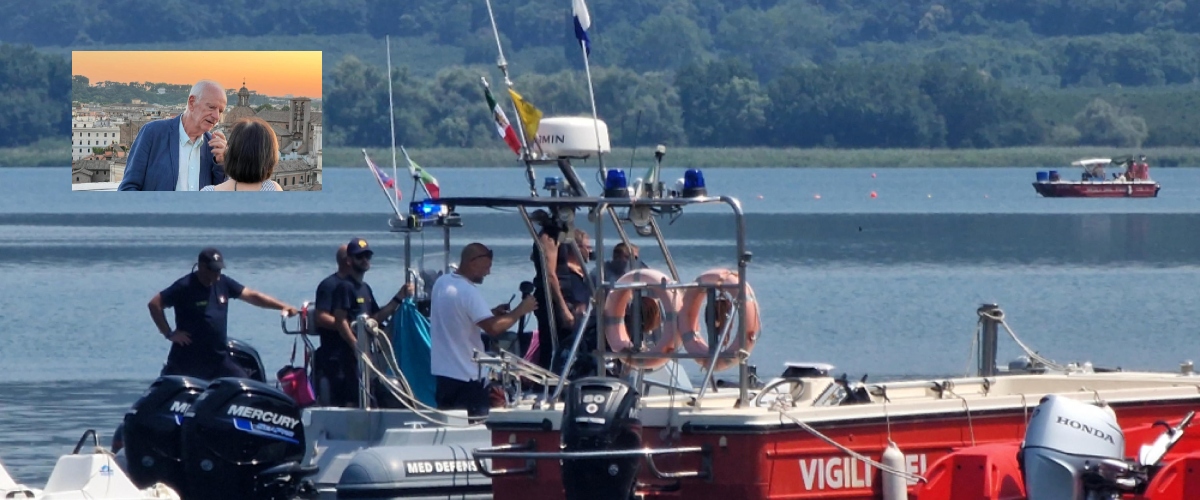 Lago di Vico, ventesimo giorno di ricerche: il dramma senza fine del marito della ministra Roccella: in acqua sommozzatori e robot