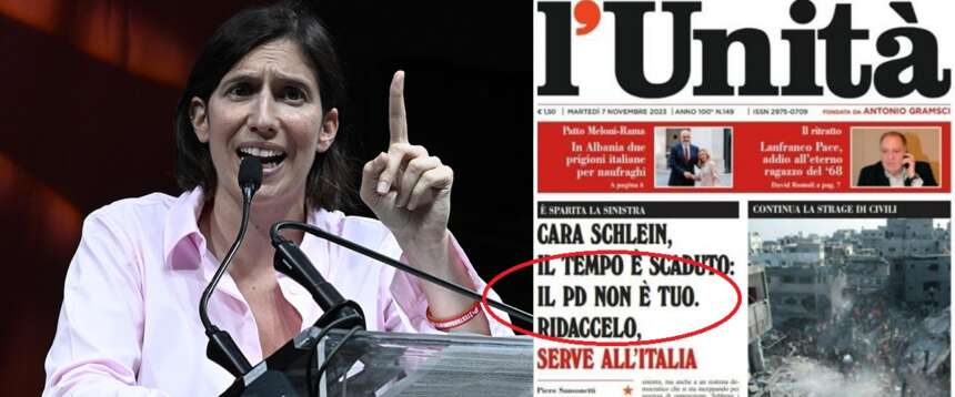 “Il Pd non è tuo!”. Arriva la “vendetta” della Schlein: vuole comprare l’Unità che aveva chiesto la sua testa