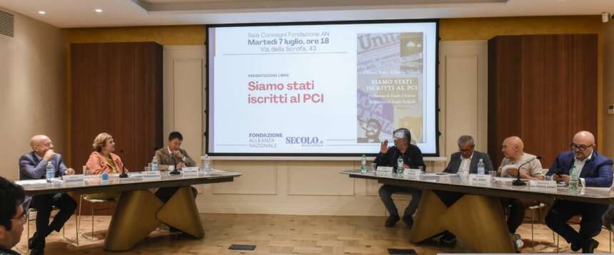 La presentazione del libro “Siamo stati iscritti al Pci” di Velardi e Testa alla Fondazione An