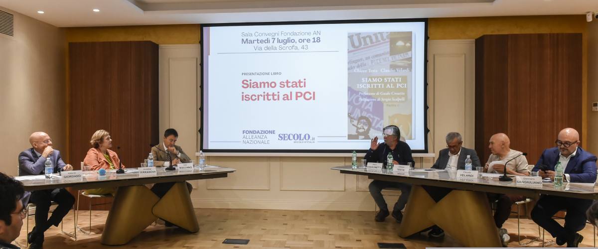 L’ammissione degli ex comunisti Velardi e Testa: «Eravamo dalla parte sbagliata». Alla Fondazione An il libro “Siamo stati iscritti al Pci”
