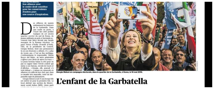 Le Figaro elogia Giorgia Meloni: “Partita dalla militanza è diventata una grande leader internazionale”