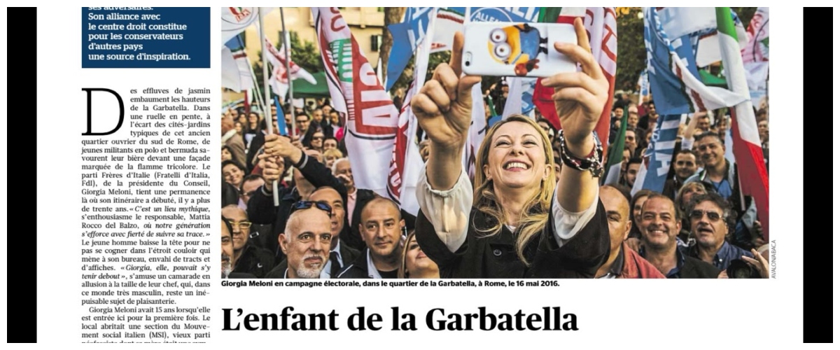 Le Figaro elogia Giorgia Meloni: “Partita dalla militanza è diventata una grande leader internazionale”