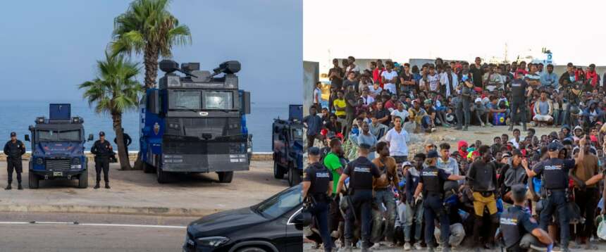 Migranti a Ceuta, sale l’allarme di Ferragosto: sventato il tentativo di centinaia di migranti di raggiungere l’enclave spagnola