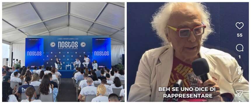 Mughini infiamma la platea di Nostos: «La destra di Meloni? Vincente come la Juve di Capello»