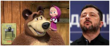 Masha e Orso nel mirino di Zelensky: «Propaganda russa per i bambini»