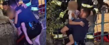 Bimbi intrappolati nel fiume salvati in extremis da carabinieri e vigili del fuoco. Meloni: «Grazie ai nostri uomini in divisa» (video)