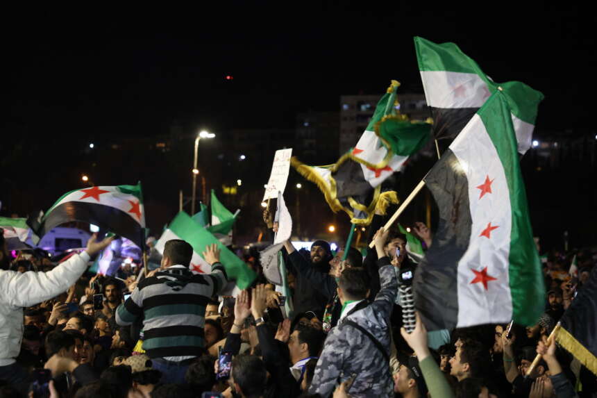 Celebration of the 14th anniversary of Syrian Revolution at Umayyad Square