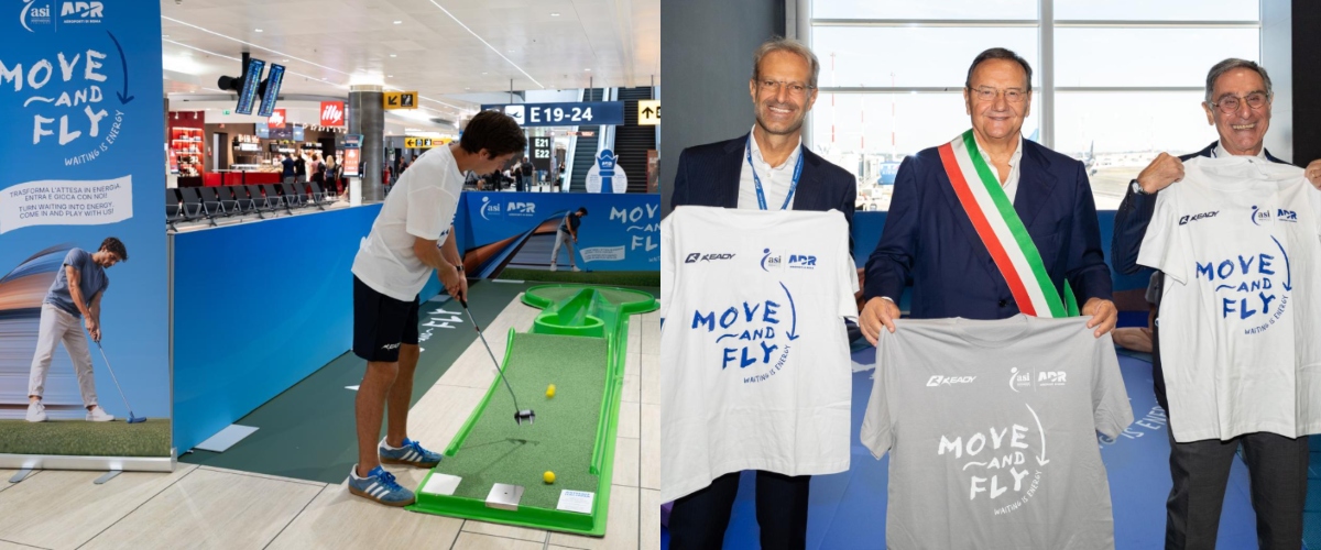 fiumicino i tempi di attesa diventano sport asi porta yoga e minigolf nei terminal con move and fly il progetto da Secoloditalia.it fiumicino i tempi di attesa diventano sport asi porta yoga e minigolf nei terminal con move and fly il progetto