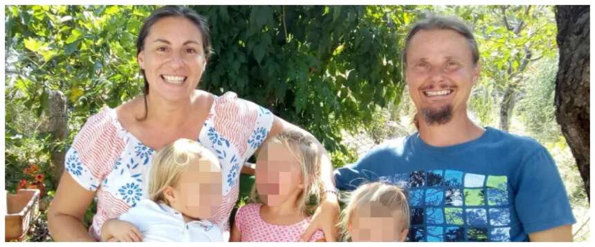 famiglia nel bosco