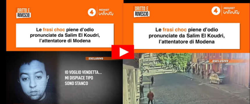 Le ultime parole di El Koudri prima di seminare panico, morti e feriti a Modena: “Voglio vendetta, distruggerò l’Italia” (video)