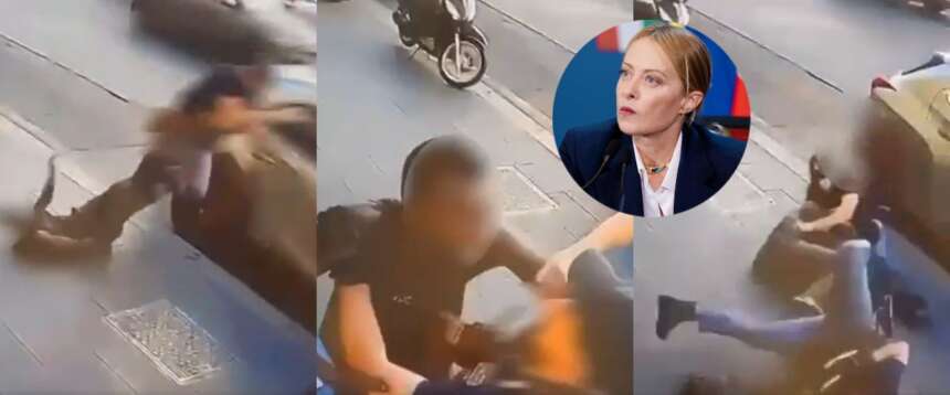 Aggredisce due poliziotti, ma torna subito libero. Meloni: “Francamente inaccettabile” (video)