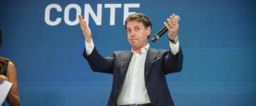 Giuseppe Conte a Nova, la kermesse del M5S
