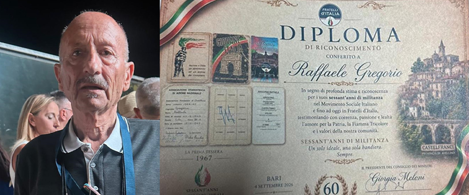 raffaele gregorio 60 anni a destra da almirante a meloni il sogno portare la premier a castelfranci da Secoloditalia.it raffaele gregorio 60 anni a destra da almirante a meloni il sogno portare la premier a castelfranci