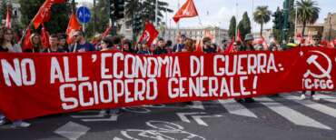 Una manifestazione nell’ambito dello sciopero generale della Cgil contro la guerra dell’ottobre dello scorso anno