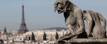 epa12389958 Chimeras of Notre-Dame cathedral, taken during the inauguration ceremony of the new tour route of the Cathedral Towers Gothic structures destroyed following the April 2019 fire, as part of the 42nd edition of the European Heritage Days in Paris, France, 19 September 2025. The 15 April 2019 fire destroyed the roof and steeple of the 850-year-old Gothic Cathedral. Notre Dame Cathedral reopened in December 2024 for services and visits.  EPA/LUDOVIC MARIN / POOL  MAXPPP OUT