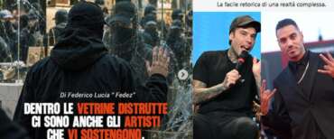 Fedez tira le orecchie a Marracash e ai rapper solidali con le proteste violente di Milano