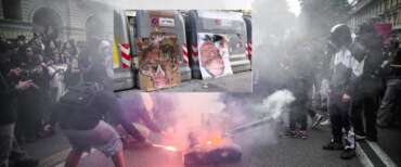 Orrore a Genova, Meloni e Valditara a testa in giù e slogan “uccidere un fascista non è reato”. FdI: «C’è chi soffia sul fuoco delle proteste»
