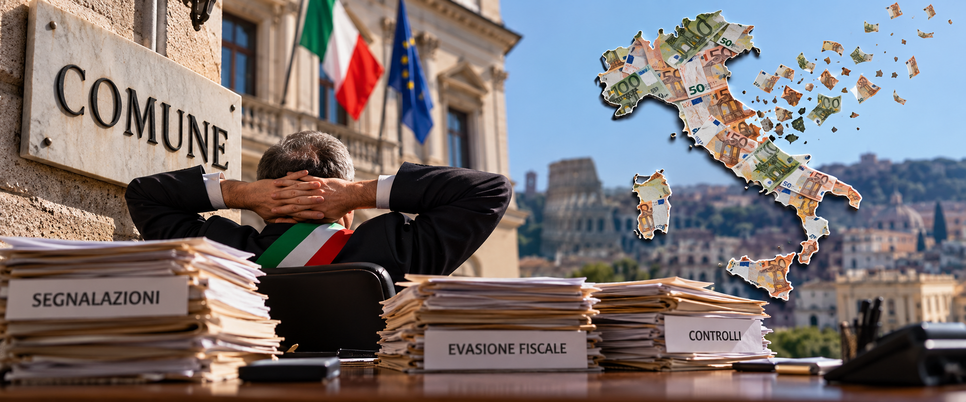 Cgia, il 96% dei Comuni a braccia conserte contro l’evasione fiscale: “Nel 2024 recuperati solo 5 milioni di euro. Una goccia nel mare”