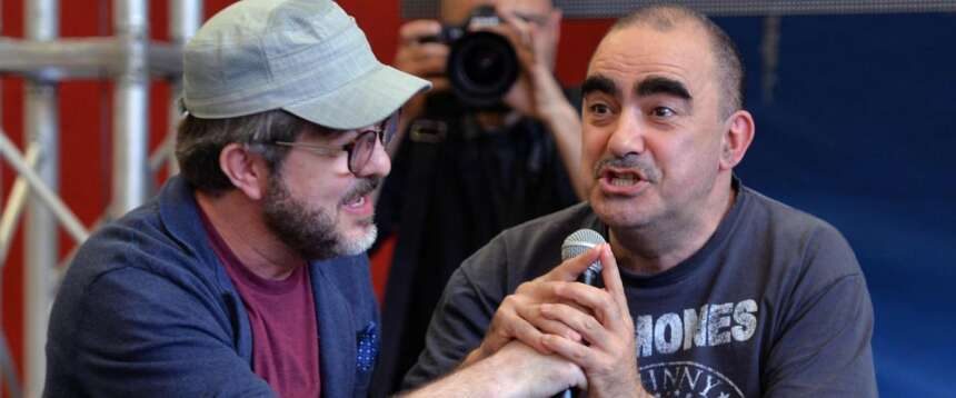 Elio e Rocco Tanica in una foto di alcuni anni fa