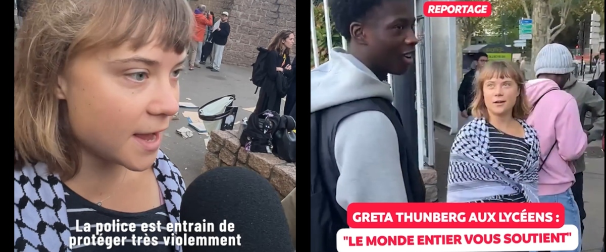 gretine di tutto il mondo unite la thunberg incita gli studenti francesi alla protesta e attacca la polizia video da Secoloditalia.it gretine di tutto il mondo unite la thunberg incita gli studenti francesi alla protesta e attacca la polizia video