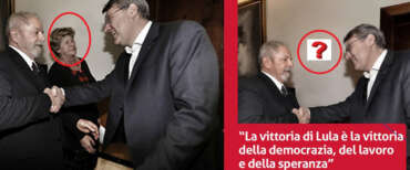 Censura rossa, Landini festeggia Lula sbianchettando la Camusso dalla vecchia foto. I motivi della “scomparsa”