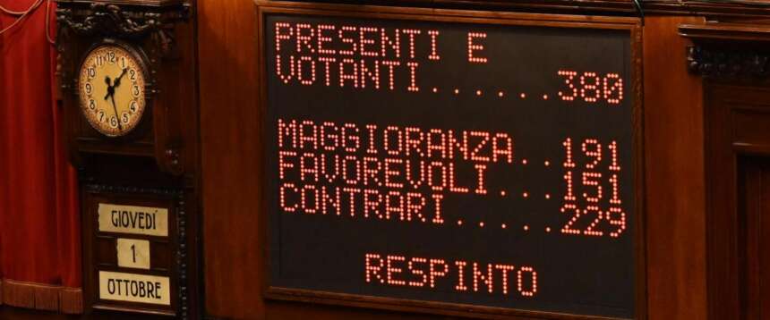 L’esito del voto segreto sulle pregiudiziali di incostituzionalità alla legge elettorale