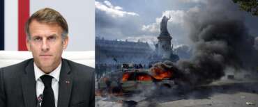 Emmanuel Macron; disordini a Place de la Republique