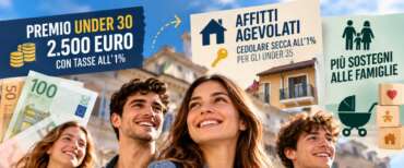 Operazione giovani in manovra: arriva il premio under 30 da 2.500 euro, affitti agevolati e più sostegni alle famiglie: tutte le misure