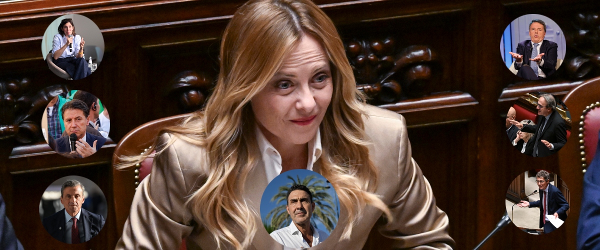 Opposizioni divise in sette risoluzioni, l’ironia di Meloni: “Replico al campo larghissimo, comincio da Futuro nazionale”