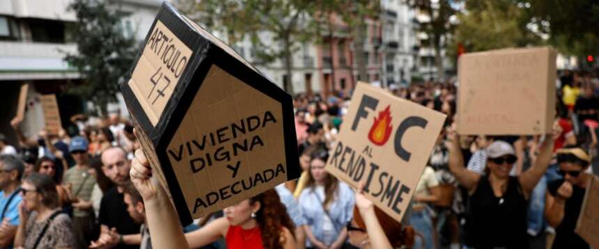 Le proteste per la casa in Spagna