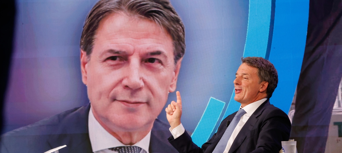 Matteo Renzi ospite della trasmissione Rai 1 Porta a porta condotta da Bruno Vespa, Roma, 30 Settembre 2026. ANSA/GIUSEPPE LAMI