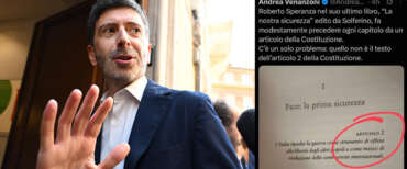 Sinistra senza Speranza. Clamoroso svarione dell’ex ministro: cita nel libro l’articolo della Costituzione sbagliato