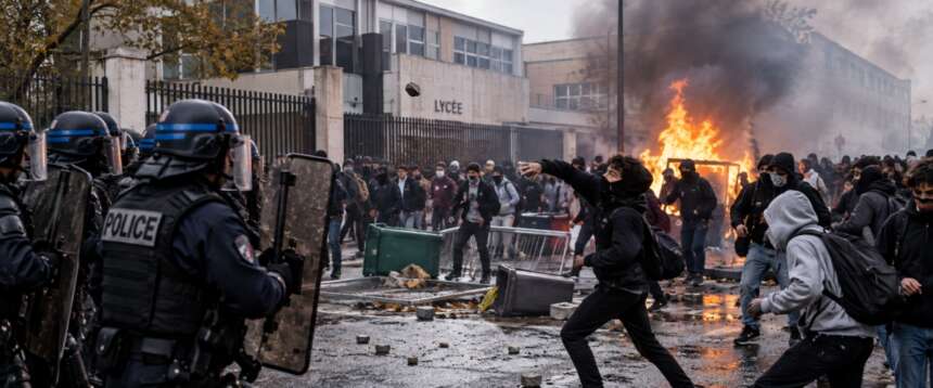 Francia a ferro e fuoco per la rivolta nelle scuole: 1.793 fermati, oltre 60 feriti, 400 istituti chiusi. Il governo accusa La France Insoumise