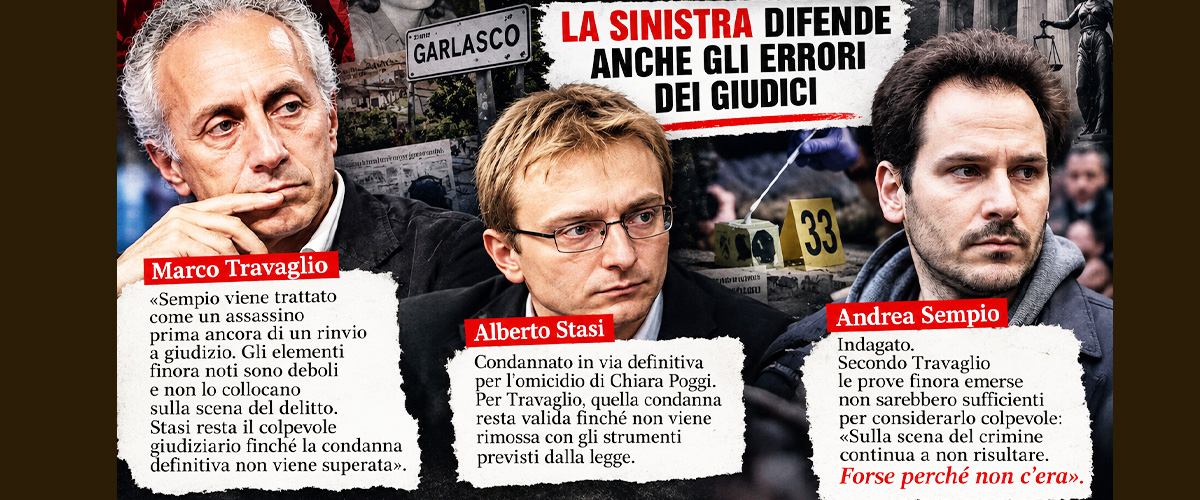 la sinistra deraglia anche su garlasco pur di difendere gli errori dei giudici il delirio di travaglio da Secoloditalia.it la sinistra deraglia anche su garlasco pur di difendere gli errori dei giudici il delirio di travaglio