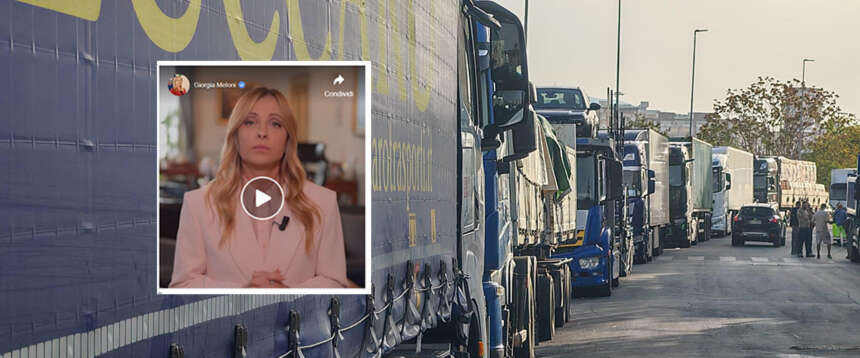 Dal governo soldi subito e sconti fiscali per autotrasporto, agricoltura e pesca. Meloni: “Ma niente ricatti”