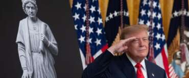 Trump alle celebrazioni per il Columbus day alla Casa Bianca
